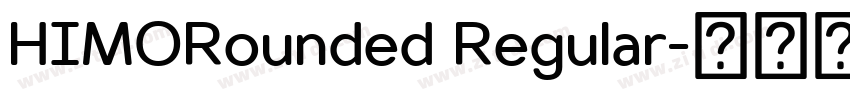 HIMORounded Regular字体转换